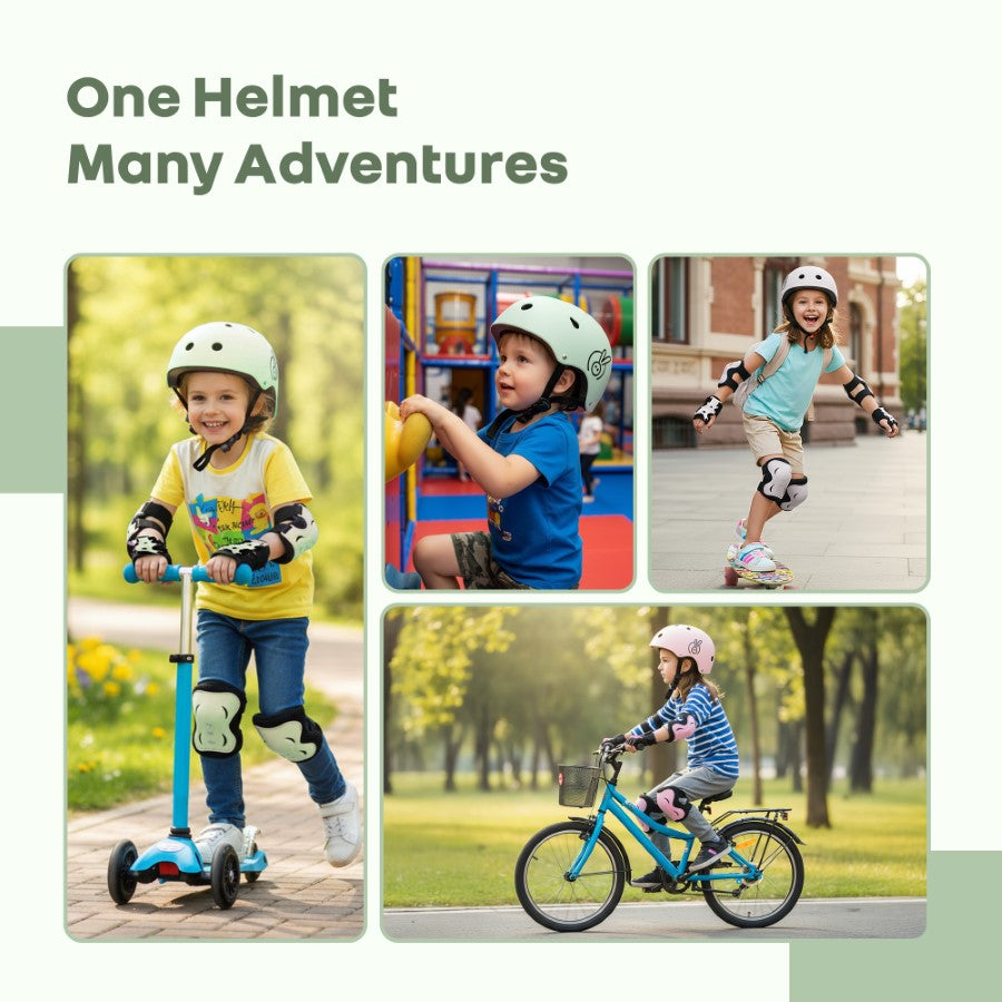 R for Rabbit Safe Play Best Kids Safety Helmet - Trusted EN1078 Certified Helmet for Kids with Shock-Absorbing EPS Foam 5-13 Years