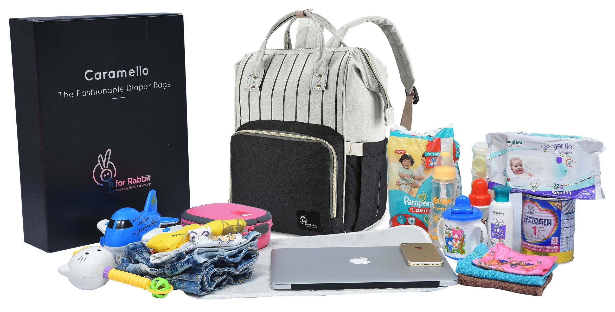R for Rabbit Caramello Diaper Bag Smart and Fashionable Diaper Bag For Moms
