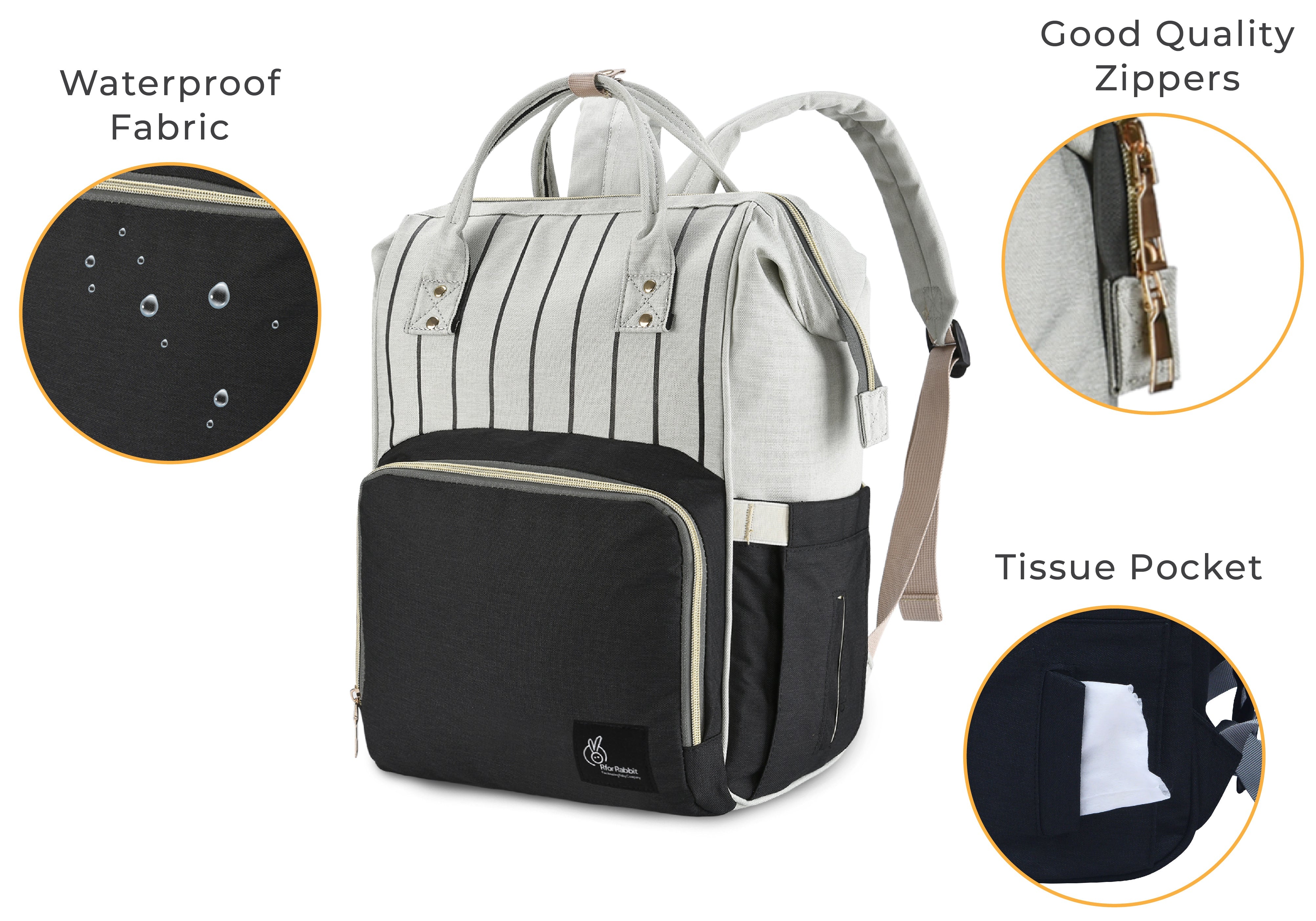 R for Rabbit Caramello Diaper Bag Smart and Fashionable Diaper Bag For Moms