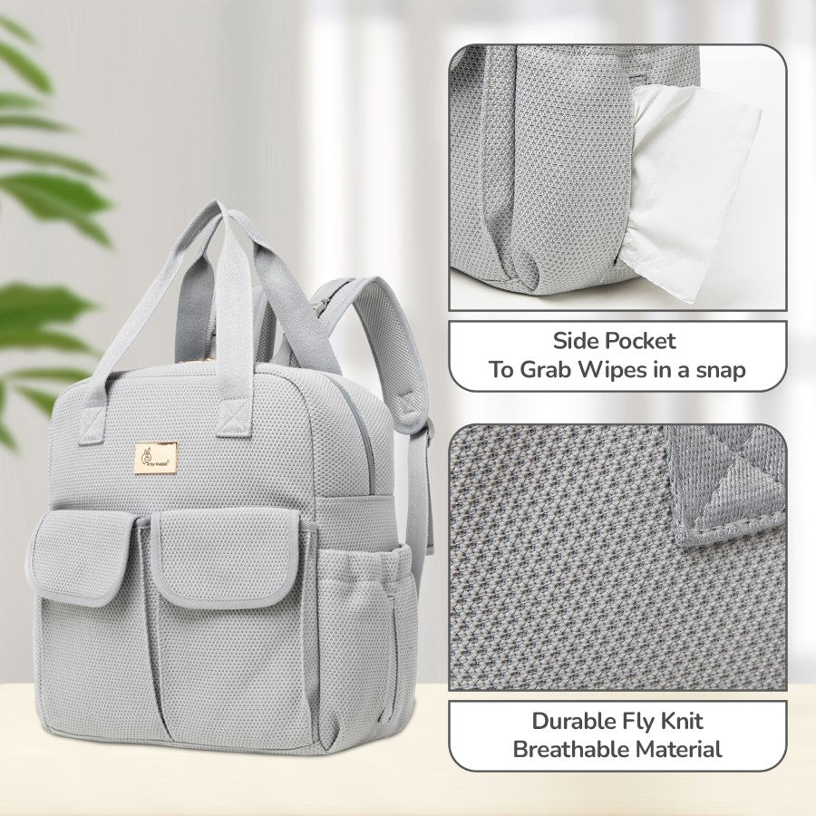 R for Rabbit Caramello Breezy Premium Material Diaper Bag For New Moms