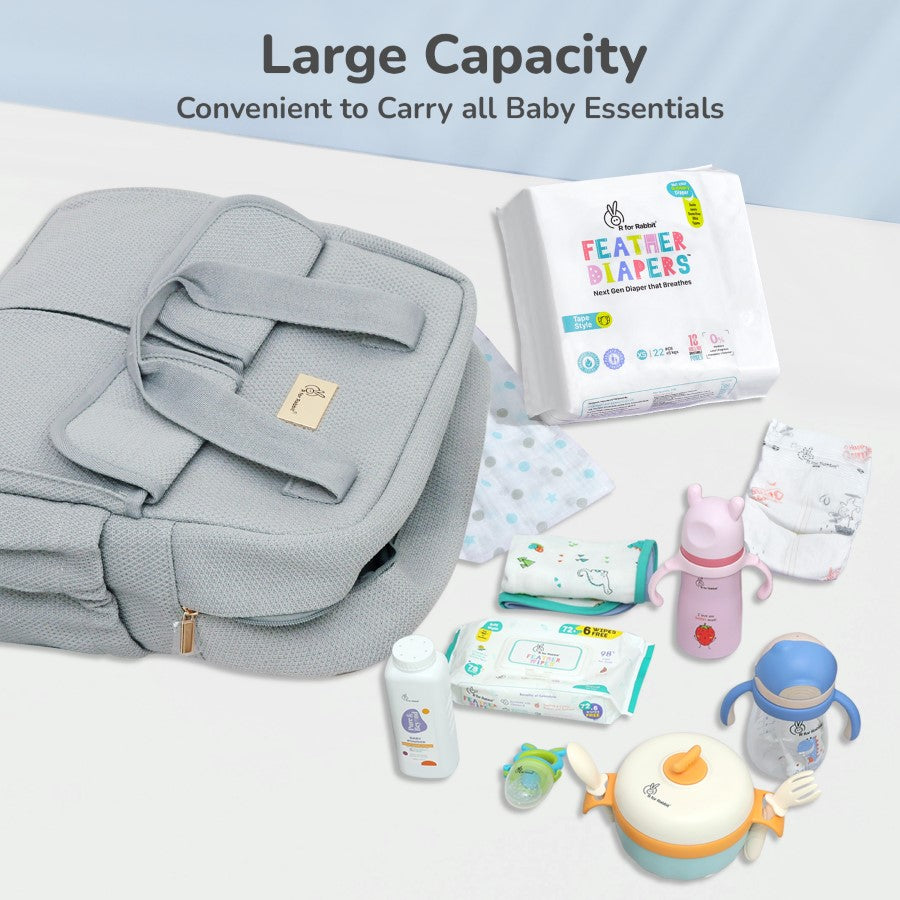 R for Rabbit Caramello Breezy Premium Material Diaper Bag For New Moms