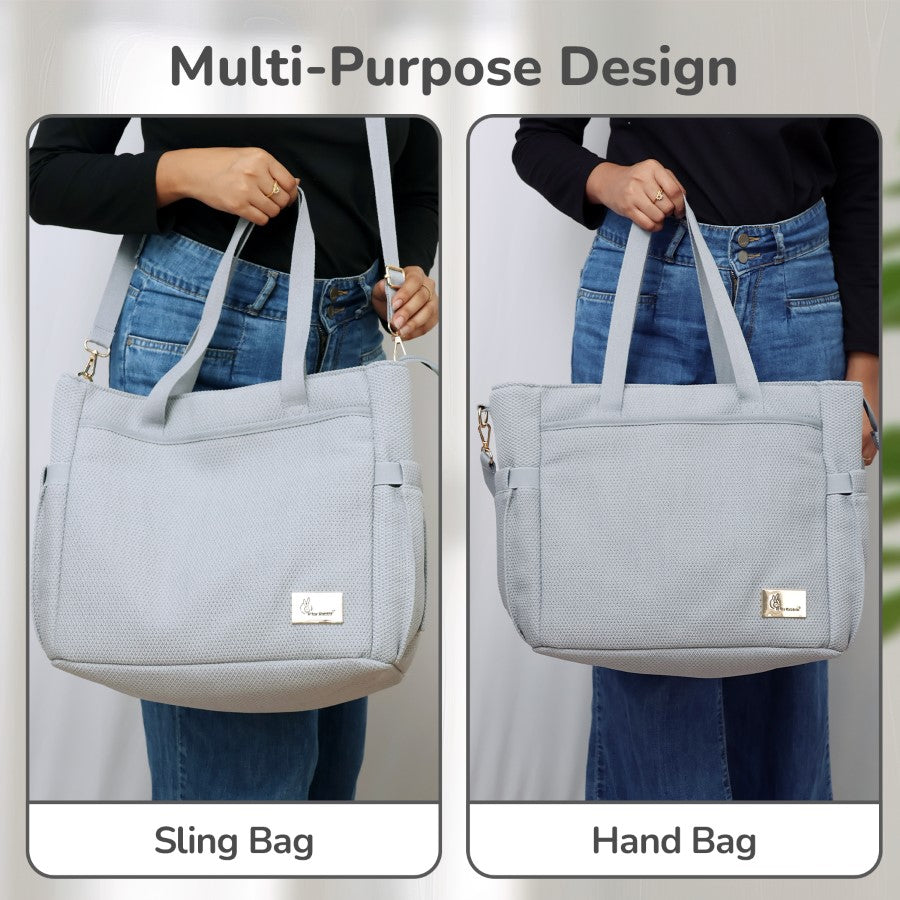 R for Rabbit Caramello Tote Multi Purpose Diaper Bag With Spacious Storage