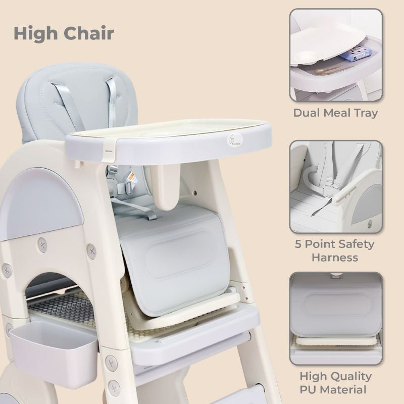 R for Rabbit Grow N Play Multi-Functional Smart Convertible High Chair for Kids