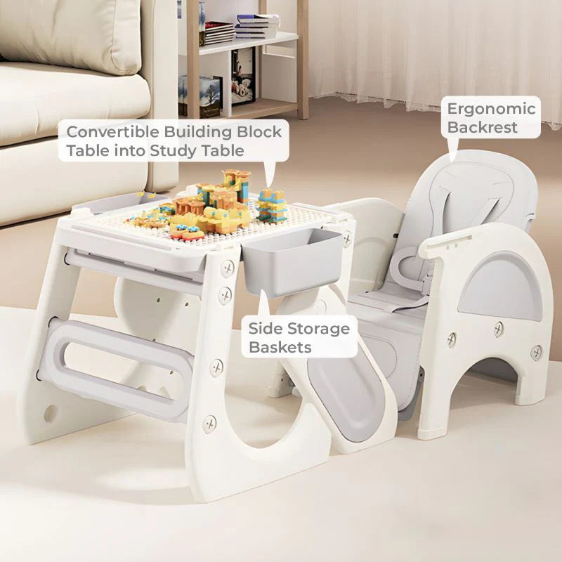 R for Rabbit Grow N Play Multi-Functional Smart Convertible High Chair for Kids