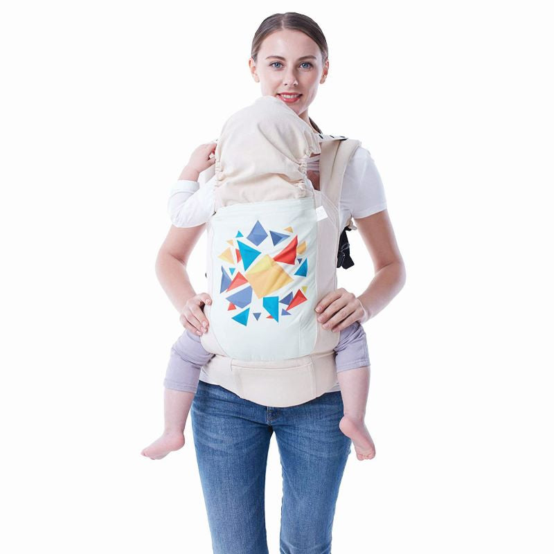 R for Rabbit Hug Me Elite Baby Carrier Front & Back Carrier Position, Soft Linen Fabric, Wide Strap With Cap & Mobile Pocket