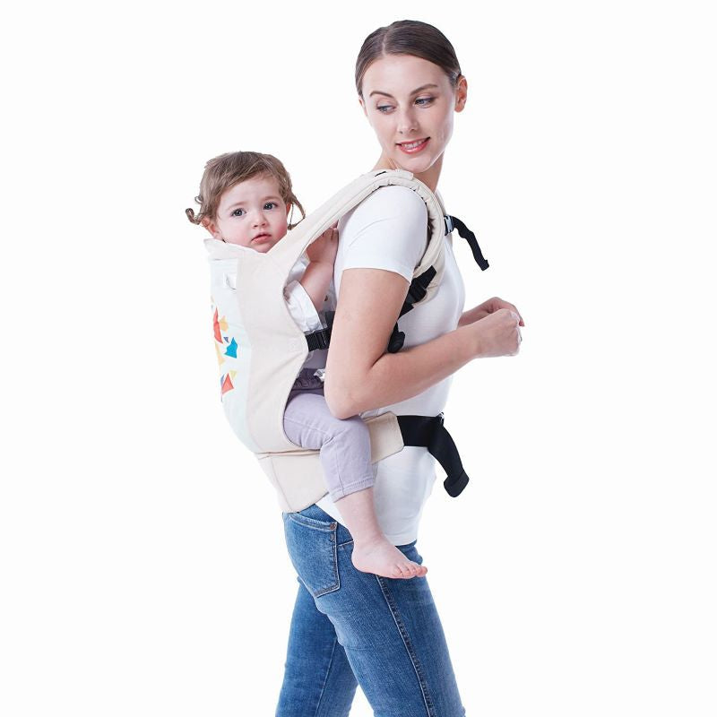 R for Rabbit Hug Me Elite Baby Carrier Front & Back Carrier Position, Soft Linen Fabric, Wide Strap With Cap & Mobile Pocket