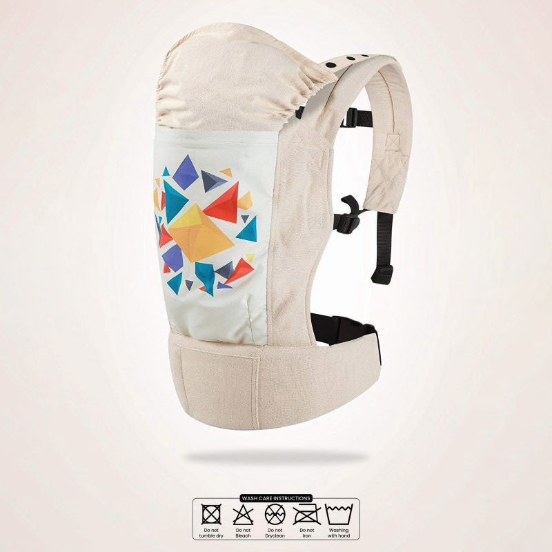 R for Rabbit Hug Me Elite Baby Carrier Front & Back Carrier Position, Soft Linen Fabric, Wide Strap With Cap & Mobile Pocket