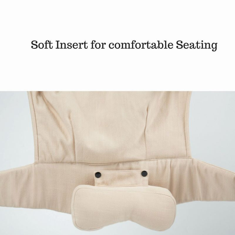 R for Rabbit Hug Me Elite Baby Carrier Front & Back Carrier Position, Soft Linen Fabric, Wide Strap With Cap & Mobile Pocket