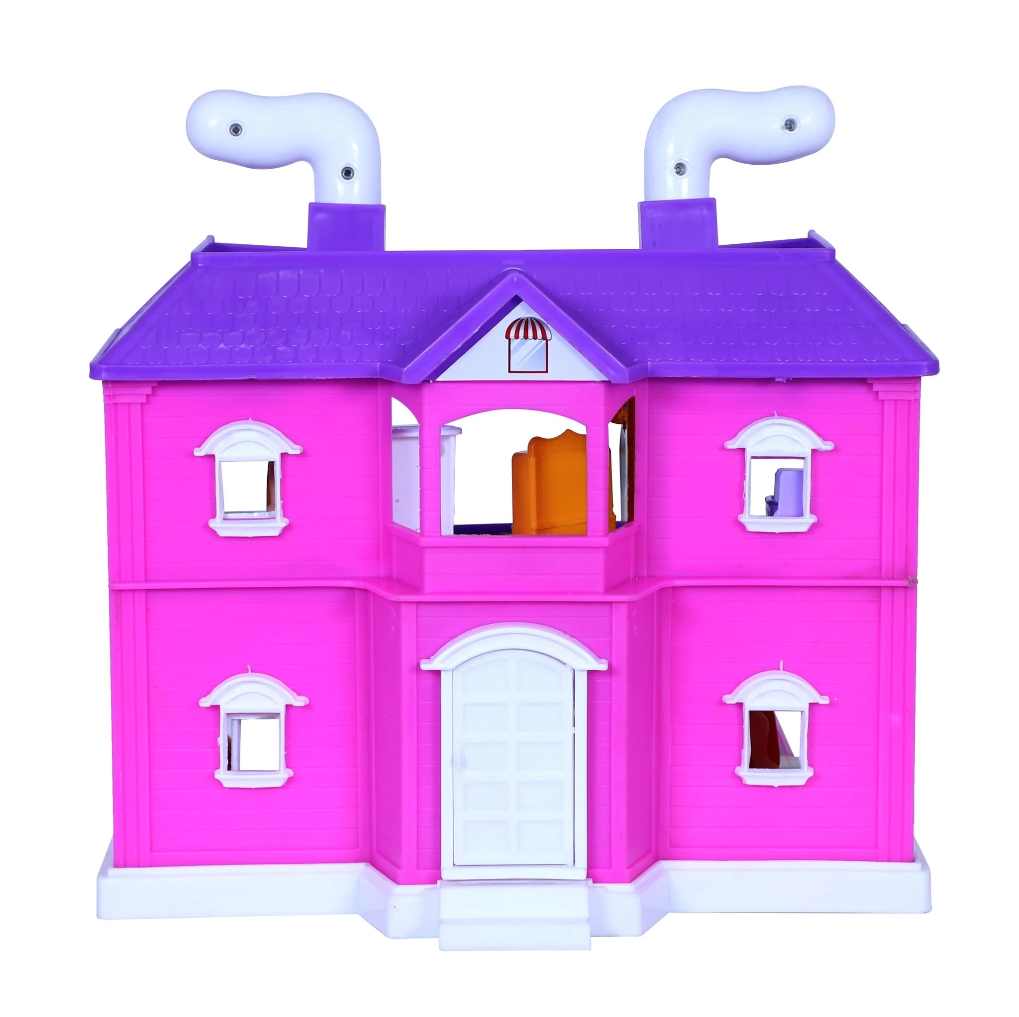 Toyzone My Family Doll House - 35 pcs | Girls Role Playset | Pretend Play | Doll House with Furniture | Dollhouse Accessories | Imaginative Play | Playhouse | For Kids Age 3+ years