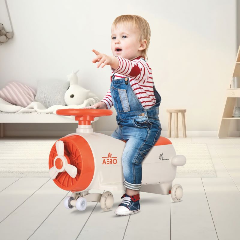 R for Rabbit Iya Iya Aero Swing Car for kids 2 in 1 Ride On With ABEC 7 Bearing