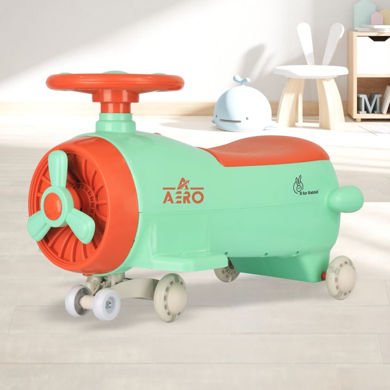 R for Rabbit Iya Iya Aero Swing Car for kids 2 in 1 Ride On With ABEC 7 Bearing