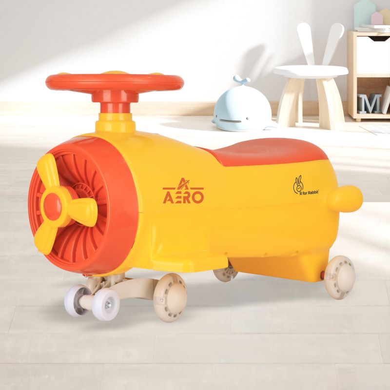 R for Rabbit Iya Iya Aero Swing Car for kids 2 in 1 Ride On With ABEC 7 Bearing