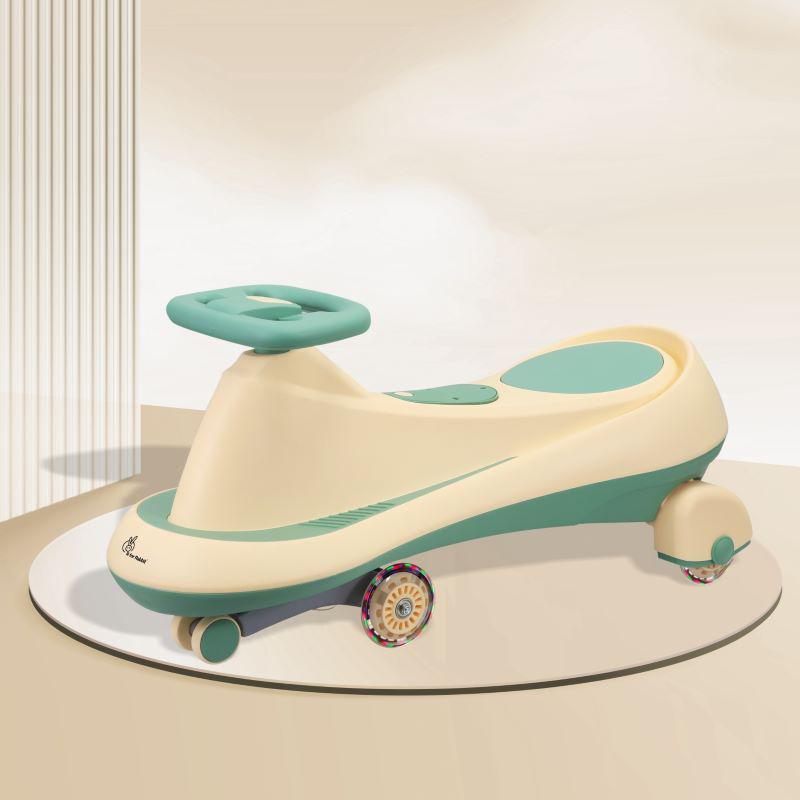 R for Rabbit Iya Iya Drift Swing Car - Inbuilt Music, Scratch Free PU Led Wheels, Up to 125 Kgs Capacity