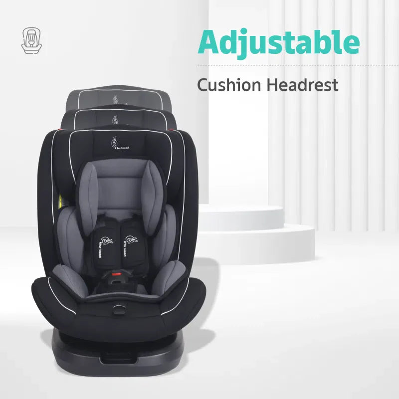 R for Rabbit Jack N Jill Grand ISOFIX Car Seat for kids 0-12 Years Safety Certified, 5-Point Safety Harness, Removable Seat Cover, Adjustable Head Rest