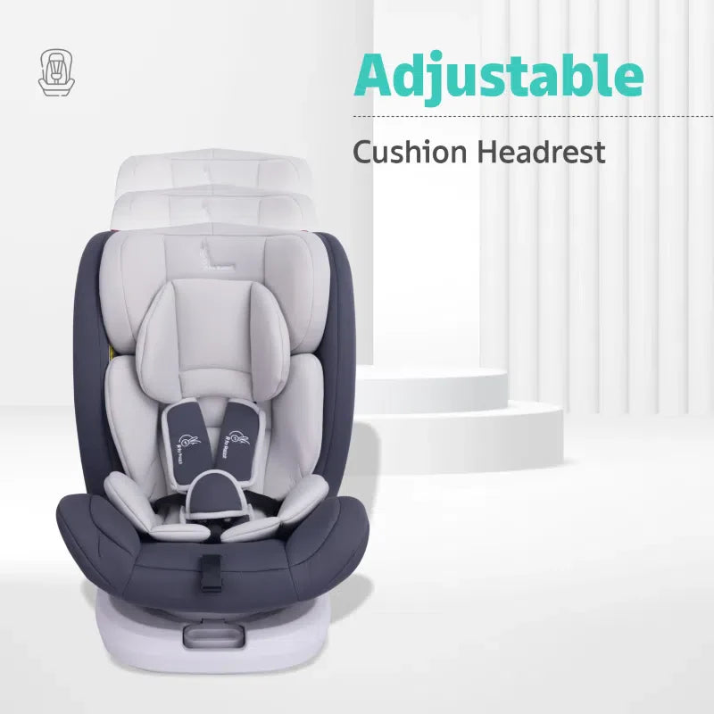 R for Rabbit Jack N Jill Grand ISOFIX Car Seat for kids 0-12 Years Safety Certified, 5-Point Safety Harness, Removable Seat Cover, Adjustable Head Rest