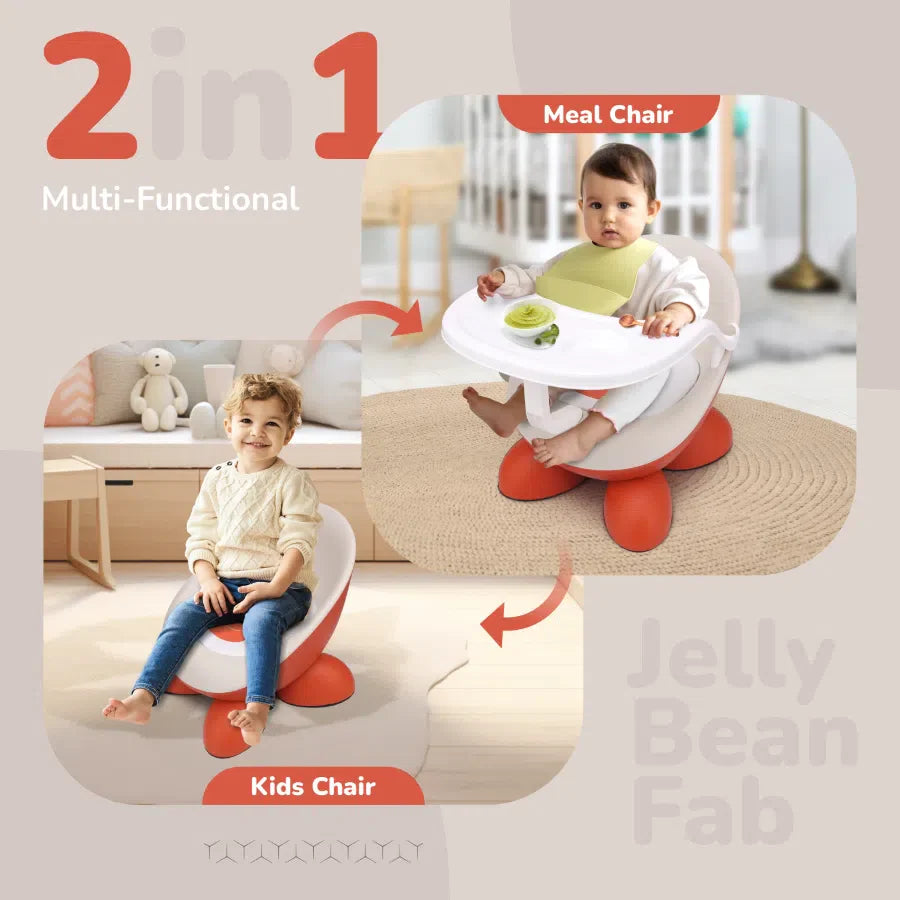 R for Rabbit Jelly Bean Fab 2 in 1 Multipurpose Kids Chair and Meal Chair