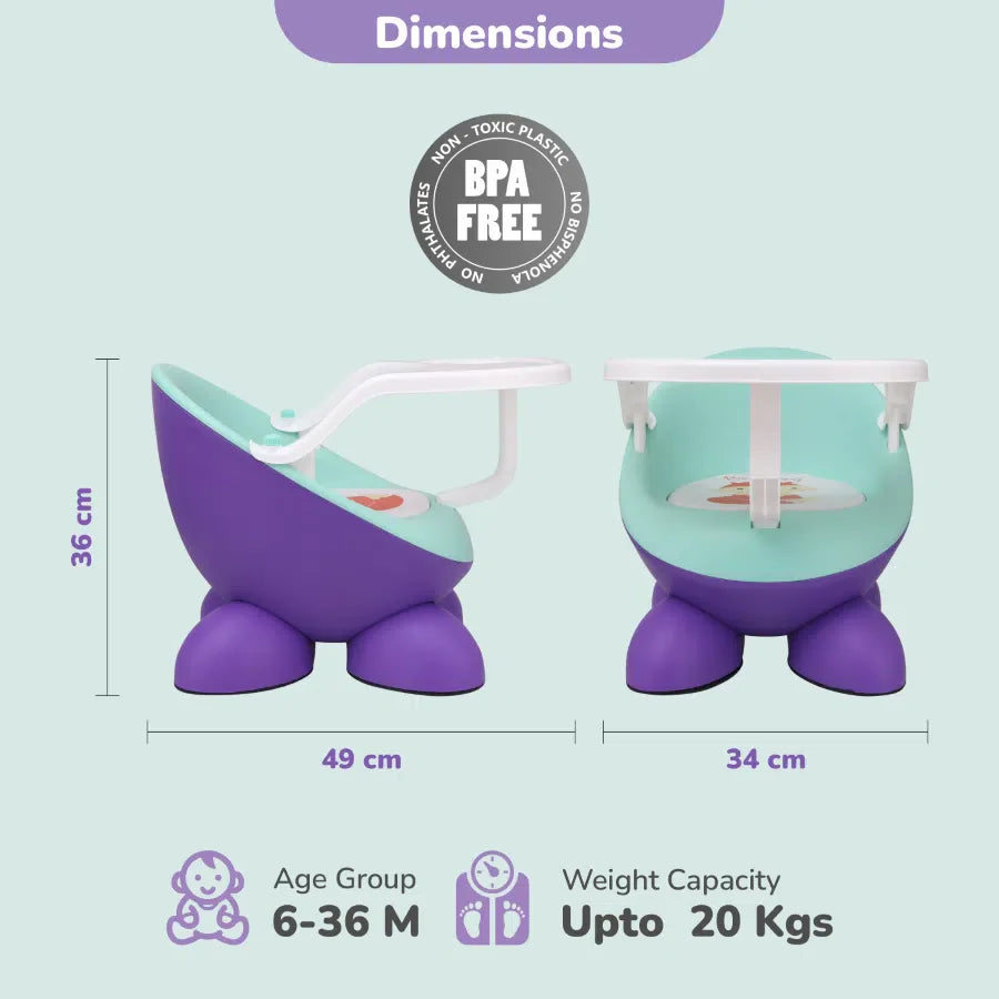 R for Rabbit Jelly Bean Fab 2 in 1 Multipurpose Kids Chair and Meal Chair