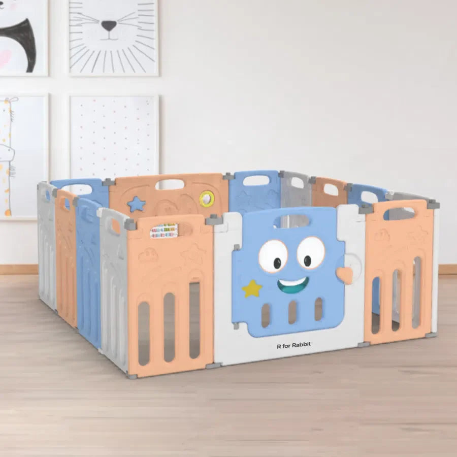 R for Rabbit Joyland Playard For Kids 14-Panel Playard, Babies' Play Area, Indoor Setup  4.813