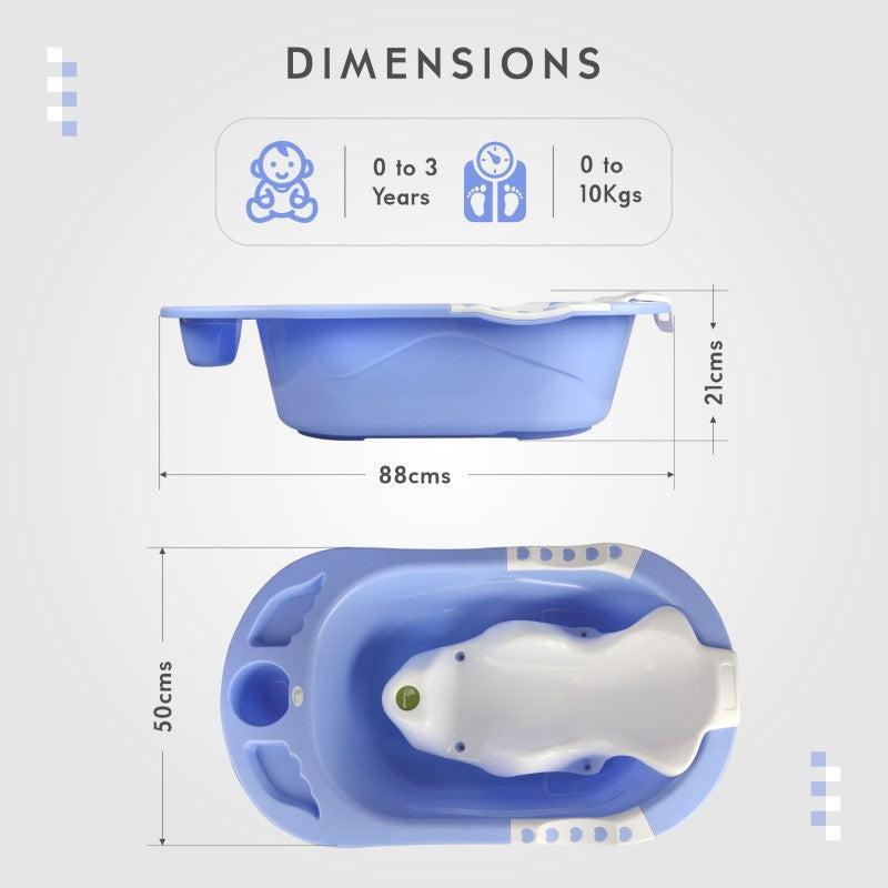 R for Rabbit Kiddie Kingdom Splash Bath Tub With Seat Sling