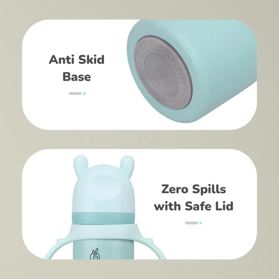 R for Rabbit Steebo Fusion Spout Cup SS Bottle 270ml With Personalized Name