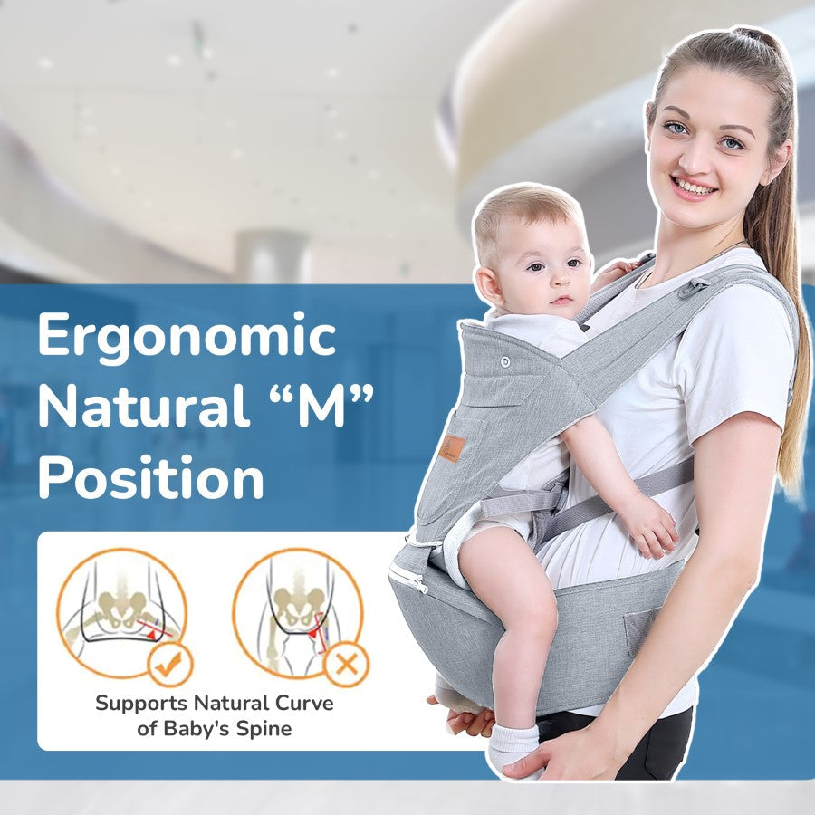 R for Rabbit Upsy Daisy Ergo 8-in-1 Hip Seat Baby Carrier