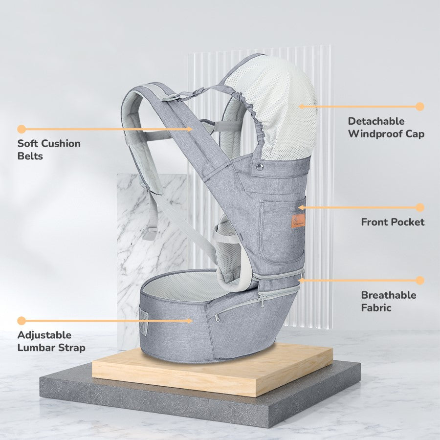 R for Rabbit Upsy Daisy Ergo 8-in-1 Hip Seat Baby Carrier