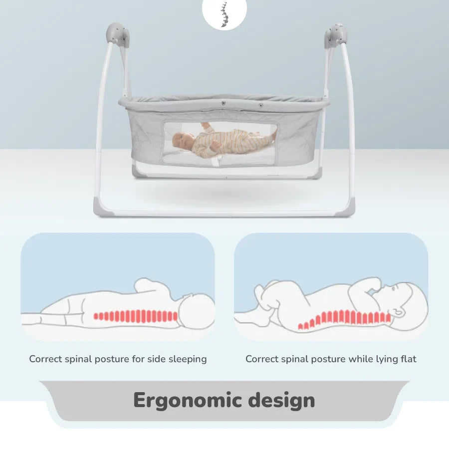 Lullabies Plus Auto Swing Baby Cradle