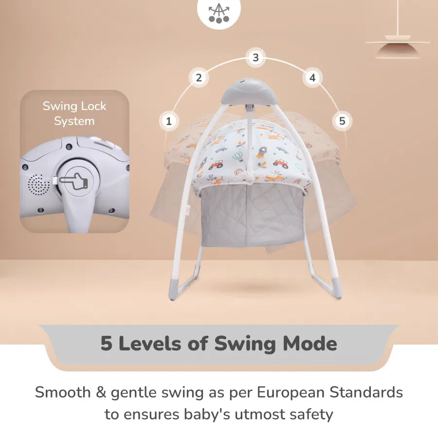 Lullabies Plus Auto Swing Baby Cradle