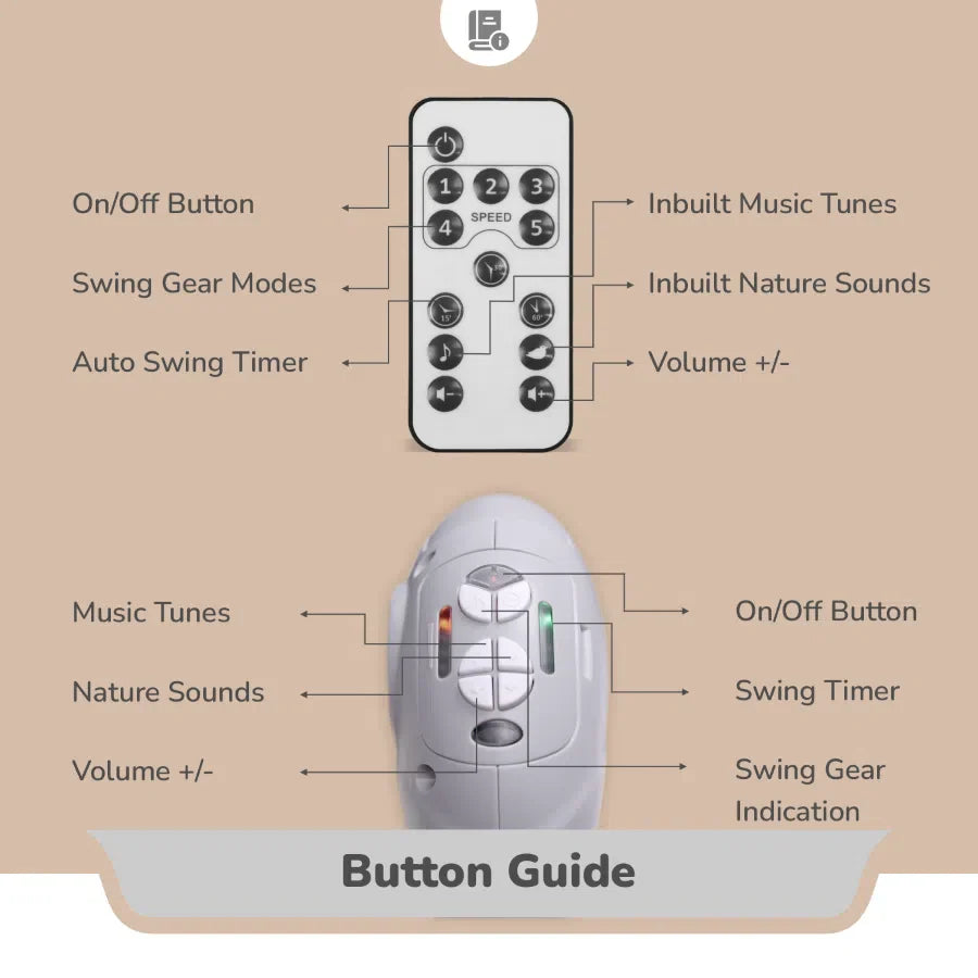 Lullabies Plus Auto Swing Baby Cradle