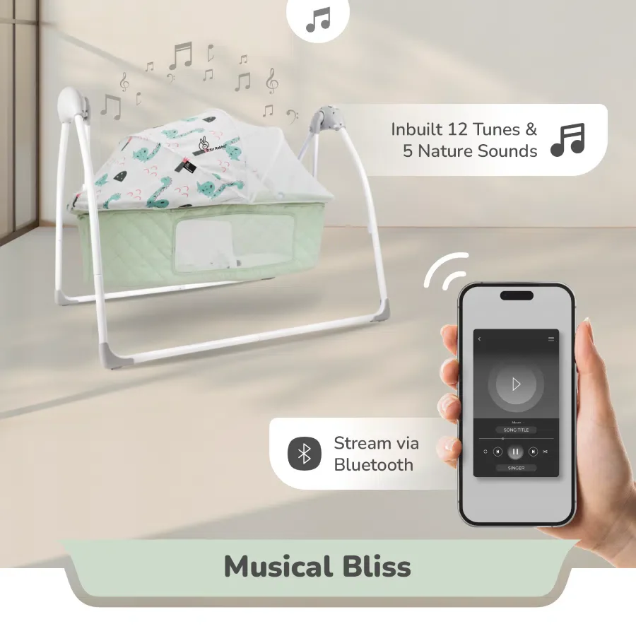 Lullabies Plus Auto Swing Baby Cradle