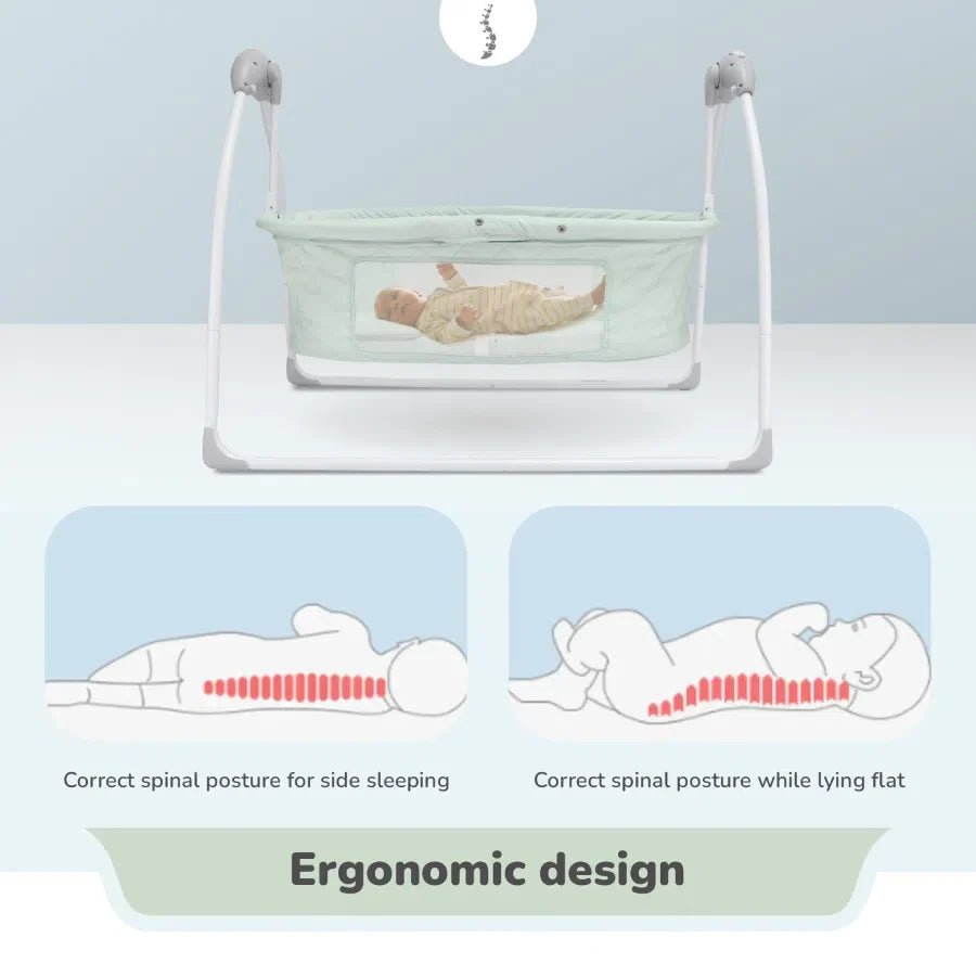 Lullabies Plus Auto Swing Baby Cradle