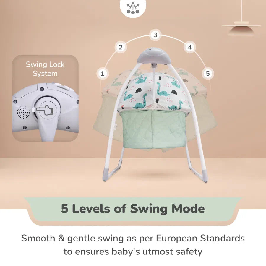 Lullabies Plus Auto Swing Baby Cradle