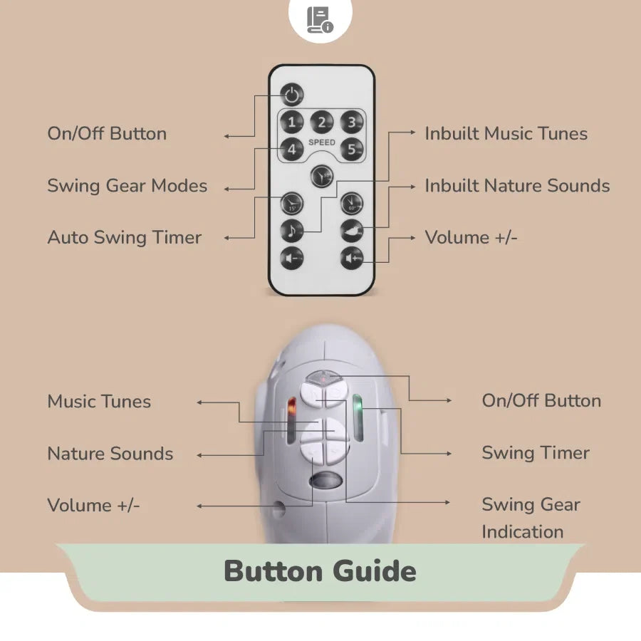 Lullabies Plus Auto Swing Baby Cradle