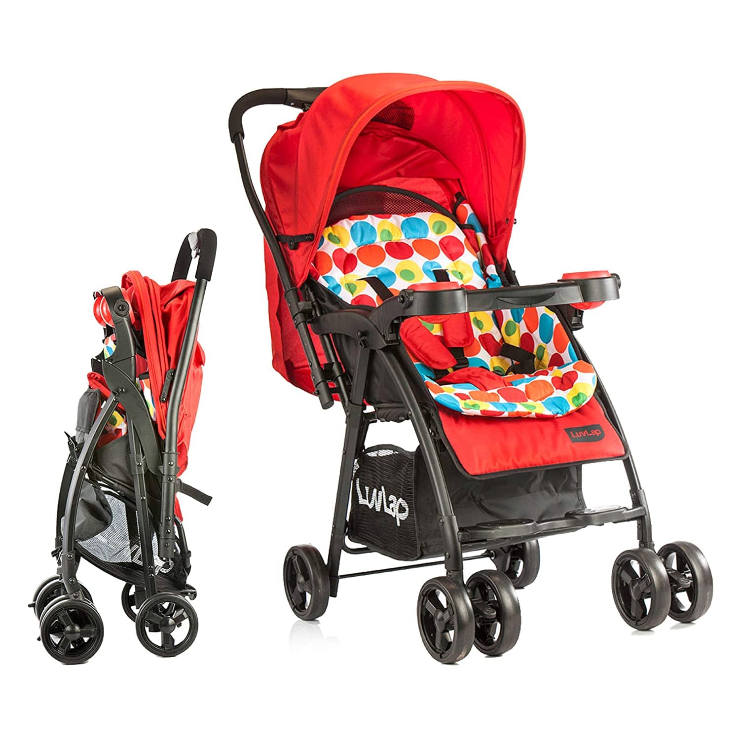 luvlap Joy Baby Stroller, Red