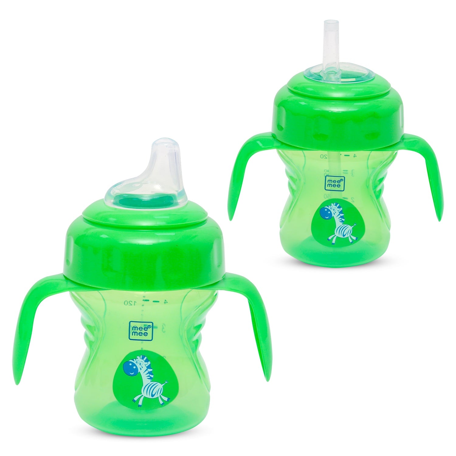 2-in-1 Spout & Straw Sipper Cup (Green)-150 ml