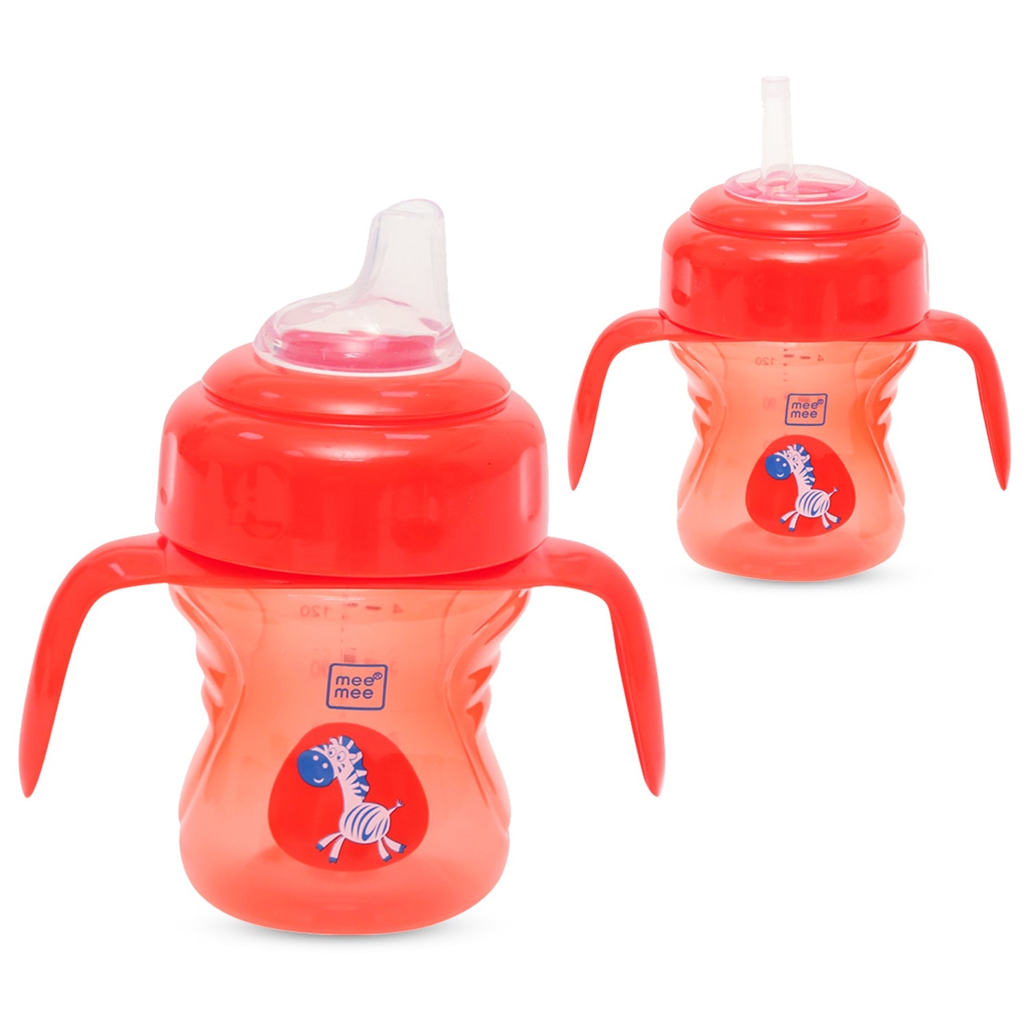 2-in-1 Spout & Straw Sipper Cup (Red)-150 ml