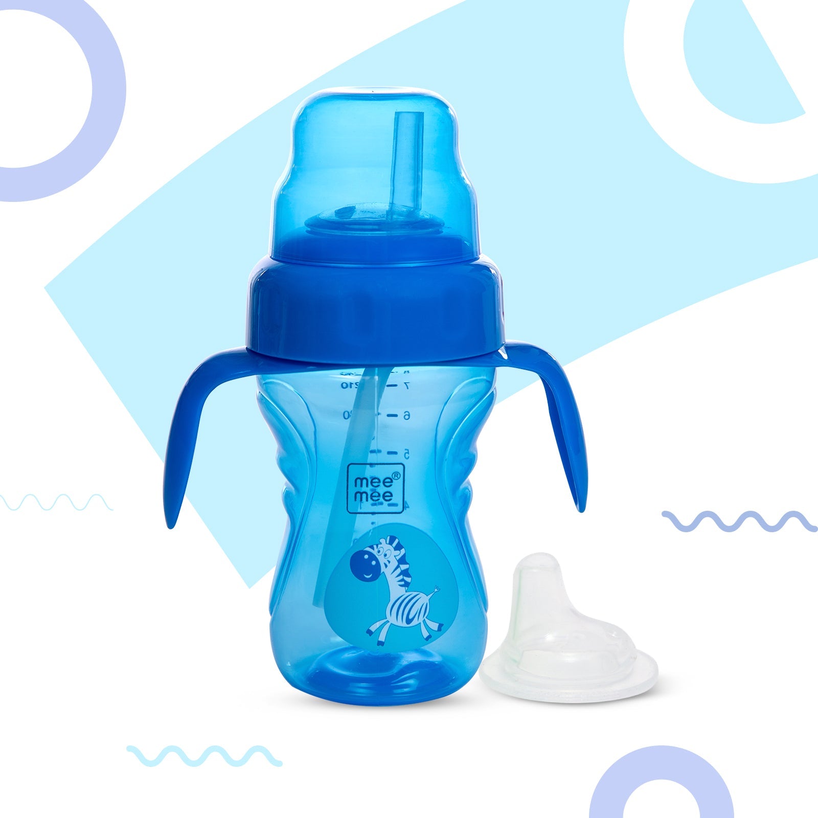 2-in-1 Spout & Straw Sipper Cup (Blue)-240 ml
