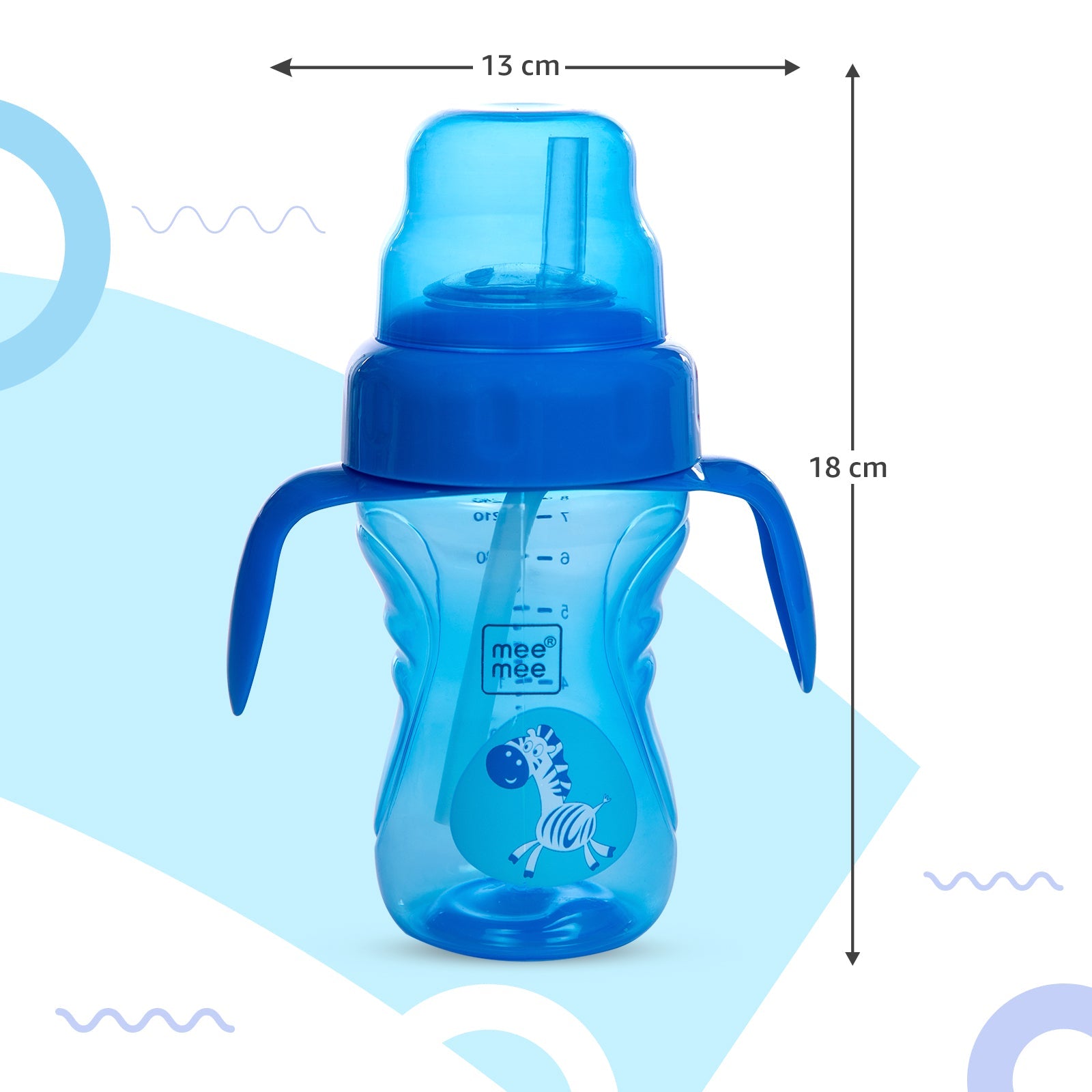 2-in-1 Spout & Straw Sipper Cup (Blue)-240 ml