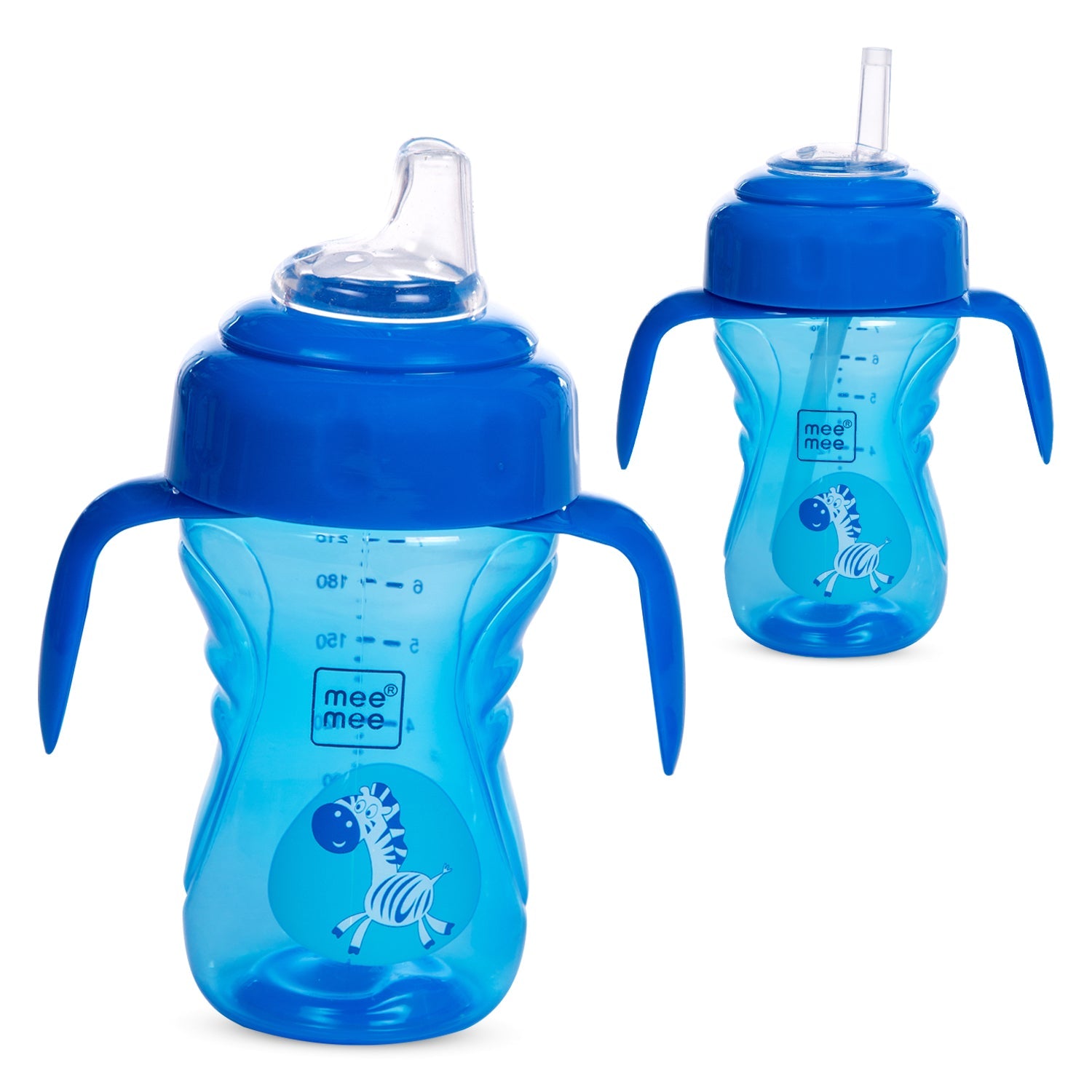 2-in-1 Spout & Straw Sipper Cup (Blue)-240 ml