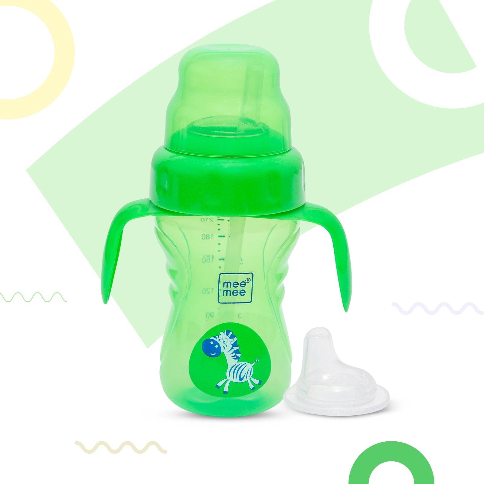 2-in-1 Spout & Straw Sipper Cup (Green)-240 ml