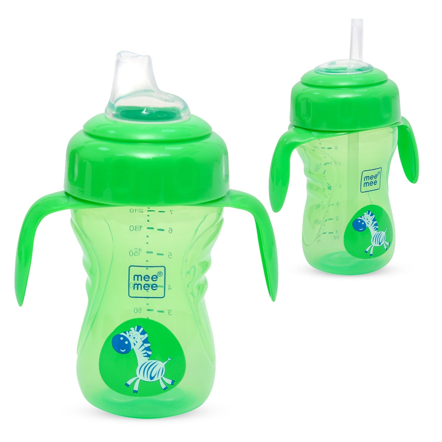 2-in-1 Spout & Straw Sipper Cup (Green)-240 ml