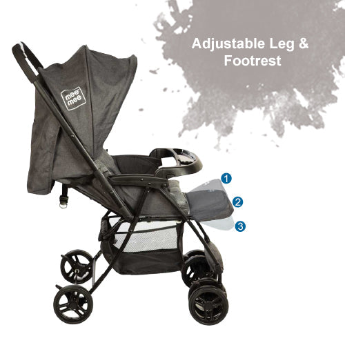 Mee Mee Easy to Push Baby Pram with Quick One-Hand Folding