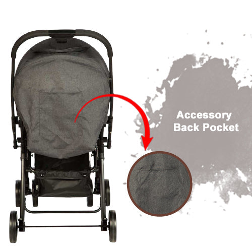 Mee Mee Easy to Push Baby Pram with Quick One-Hand Folding