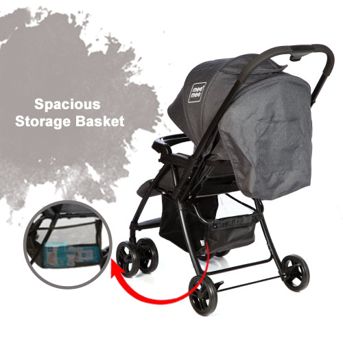 Mee Mee Easy to Push Baby Pram with Quick One-Hand Folding