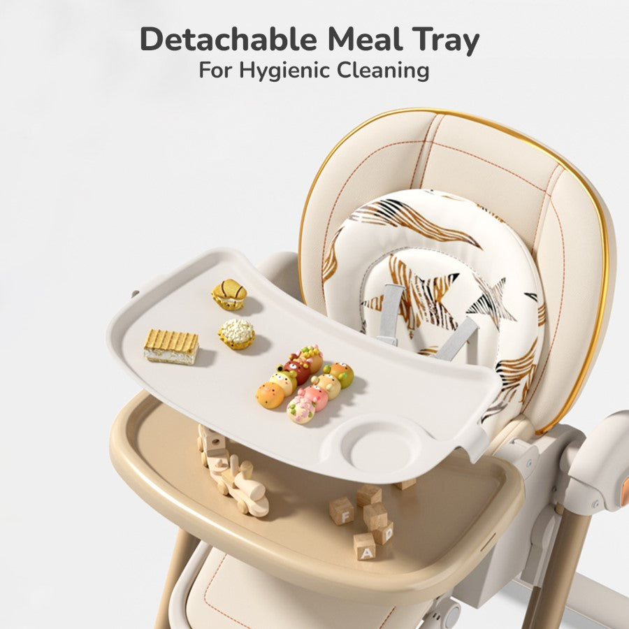 R for Rabbit Marshmallow Smart High Chair For Kids 2-in-1 Multipurpose High Chair with Swing