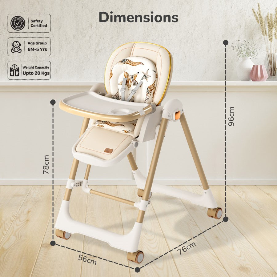 R for Rabbit Marshmallow Smart High Chair For Kids 2-in-1 Multipurpose High Chair with Swing