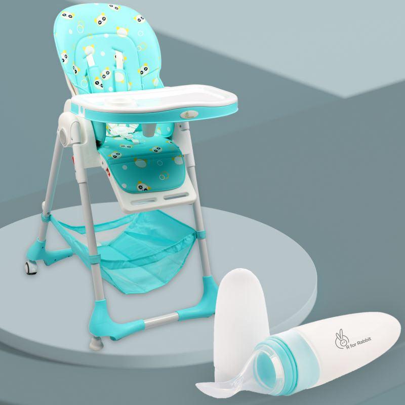 R for Rabbit Marshmallow High Chair + Safe Feed Silicon Spoon