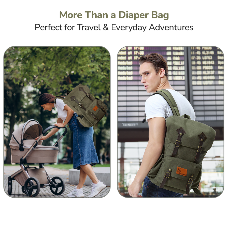 R for Rabbit Caramello Sportz Premium 900D Polyester Diaper Bag with Insulated Pockets