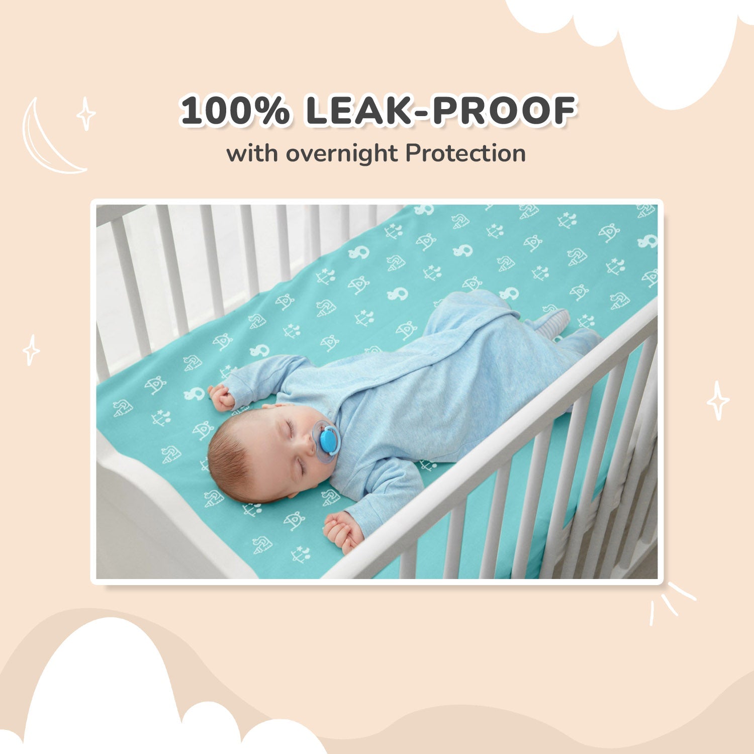 R for Rabbit Dry Nap Pee Premium Protector Sheet