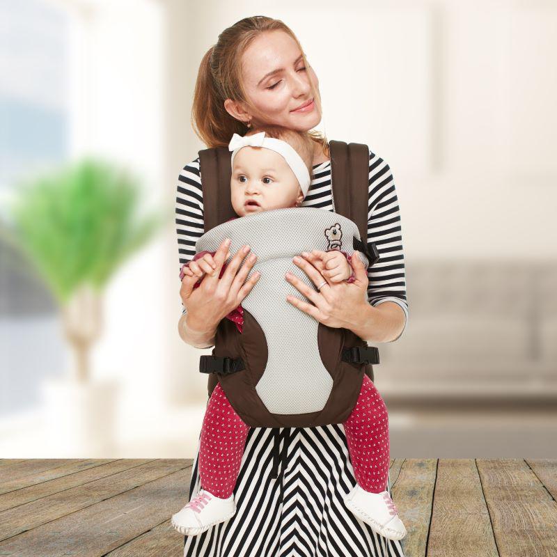 R for Rabbit New Cuddle Snuggle Carriers cum Kangaroo Bag, Front / Back Baby Carrier Position, Foldable Head Support